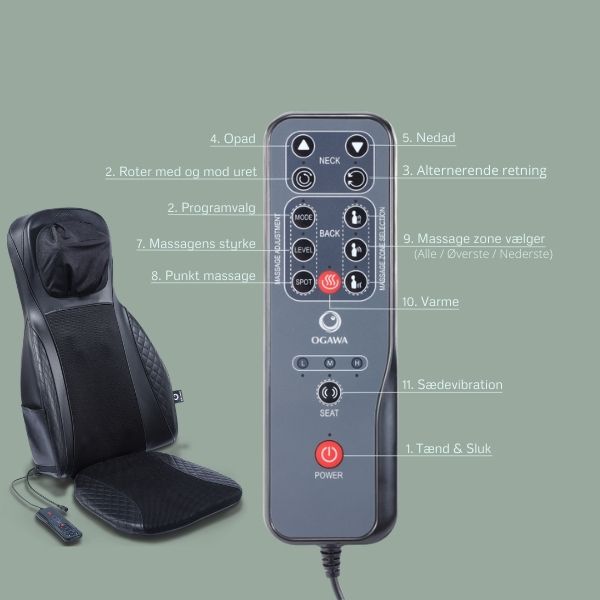 Estilo Prime Plus Massagesæde fra OGAWA - perfekt tilpasset massage